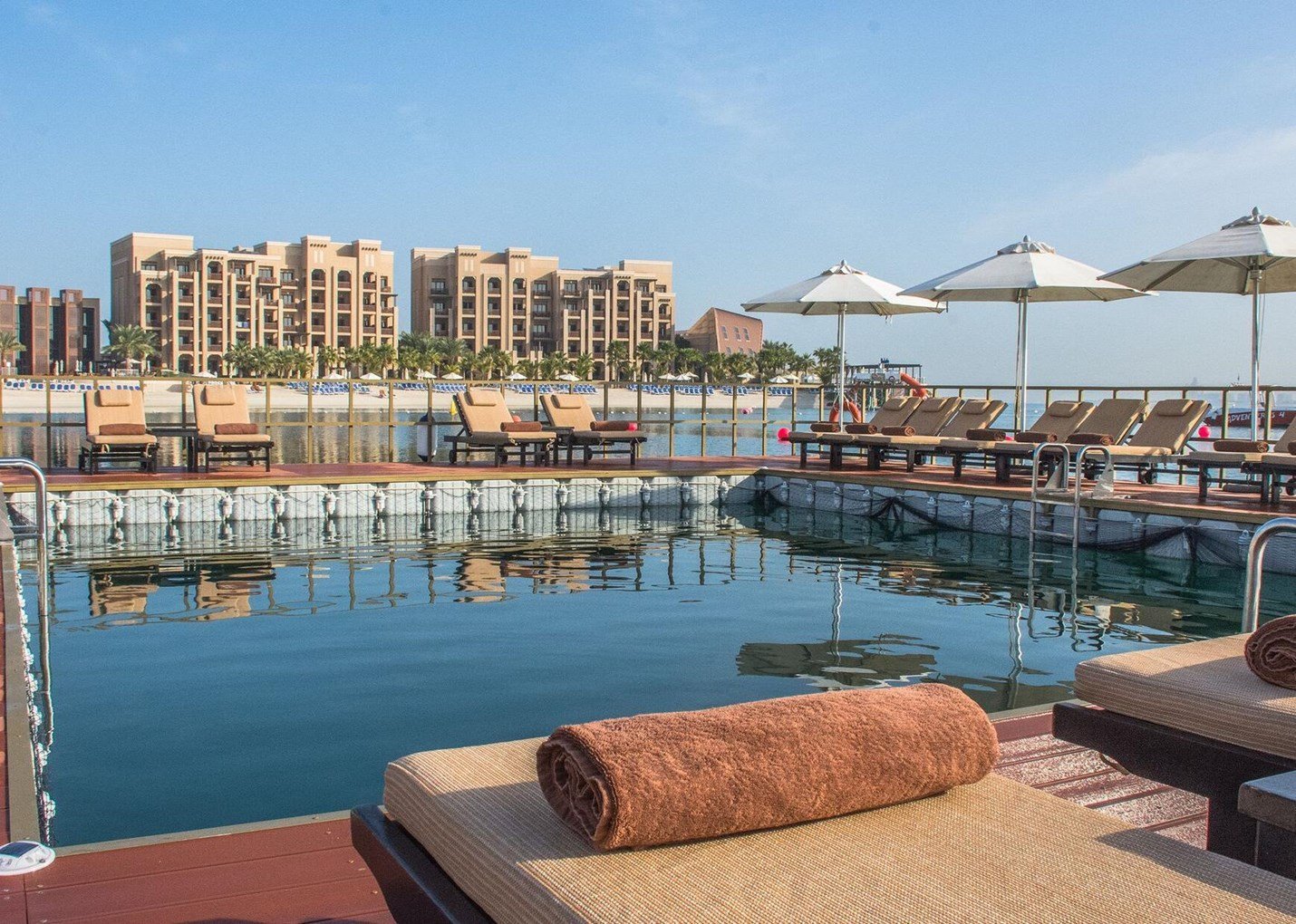 Ras Al Khaimah Floating Sea Pool Close Up Hybris